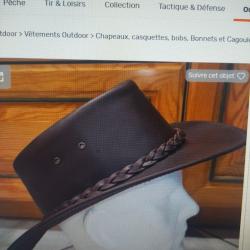 Chapeau cuir lovergreen