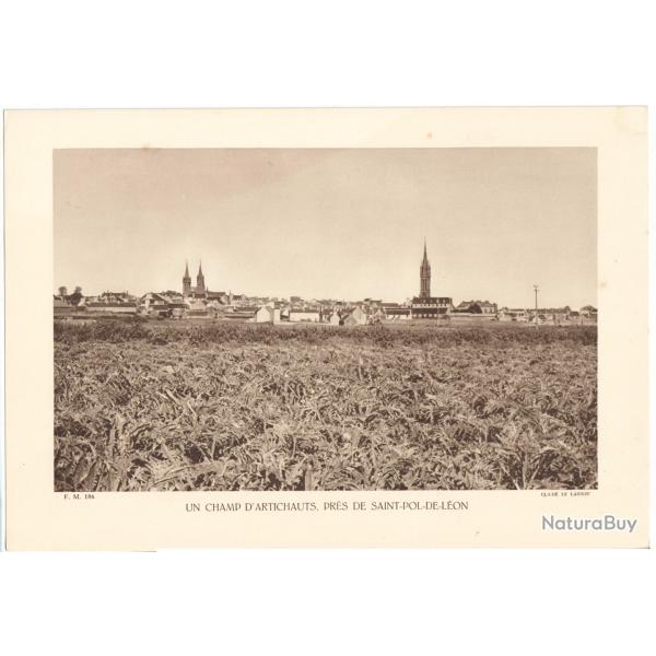 TIRAGE DE CLICH TYPE GRAVURE - COMPAGNIE ARIENNE FRANAISE - LE RAZ DE SEIN