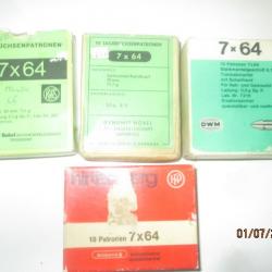 Lot de 35 cartouches Cal 7x64