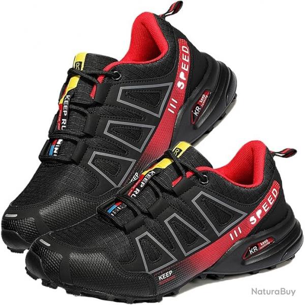 Chaussure de randonne 39  47 - Noir et rouge
