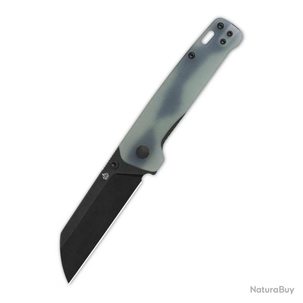 Couteau Pliant QSP Penguin V2 EDC Lame Sheepsfoot D2 Manche G10 Jade Liner Lock KIVT QS130V2G2
