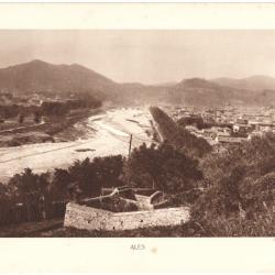 TIRAGE DE CLICHÉ TYPE GRAVURE - COMPAGNIE AÉRIENNE FRANÇAISE - ALÉS