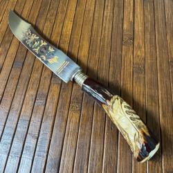 SUPERBE COUTEAU ALLEMAND FORGÉ A SOLINGEN PAR KLAUS TRAGBAR