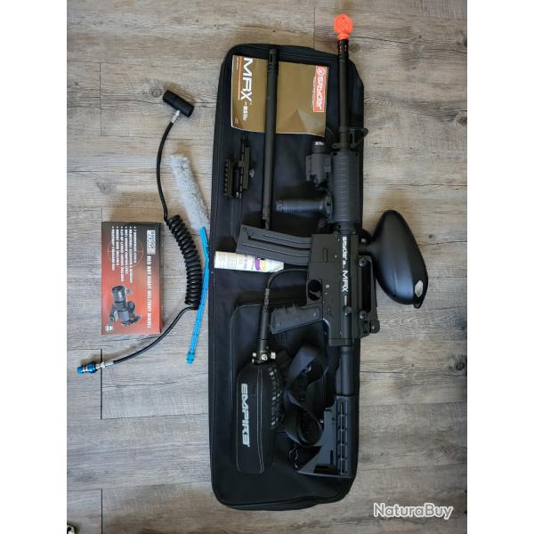 Vends ensemble lanceurs paintball et quipements de protection