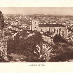 TIRAGE DE CLICHÉ TYPE GRAVURE - COMPAGNIE AÉRIENNE FRANÇAISE - LA PLAINE D'HYÈRES