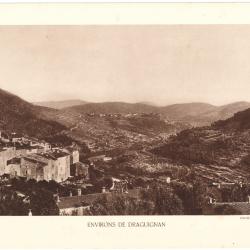 TIRAGE DE CLICHÉ TYPE GRAVURE - COMPAGNIE AÉRIENNE FRANÇAISE - ENVIRONS DE DRAGUIGNAN