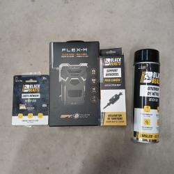 Pack flex-m + support caméra + carte 32 gb + bombe Black beasts  goudron de hêtre