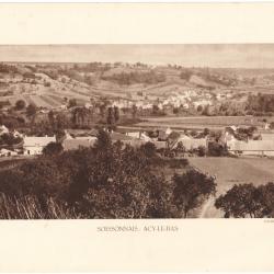 TIRAGE DE CLICHÉ TYPE GRAVURE - COMPAGNIE AÉRIENNE FRANÇAISE - SOISSONNAIS : ACY-LE-BAS