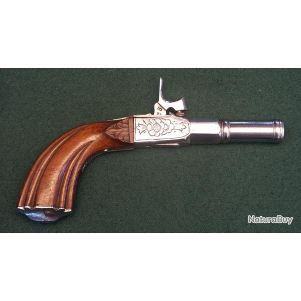 Pistolet Franais chrom  percussion (A616)