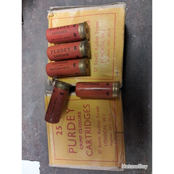 Lot vintage cal 12 PURDEY
