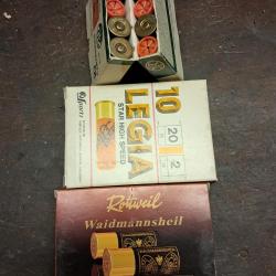 Lot divers cal 20