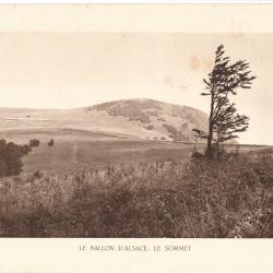TIRAGE DE CLICHÉ TYPE GRAVURE - COMPAGNIE AÉRIENNE FRANÇAISE - LE BALLON D'ALSACE : LE SOMMET