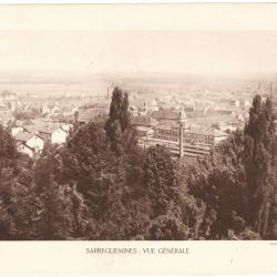 TIRAGE DE CLICHÉ TYPE GRAVURE - COMPAGNIE AÉRIENNE FRANÇAISE - SARREGUEMINES : VUE GÉNÉRALE