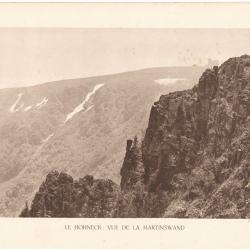 TIRAGE DE CLICHÉ TYPE GRAVURE - COMPAGNIE AÉRIENNE FRANÇAISE - LE HOHNECK : VUE DE LA MARTINSWAND