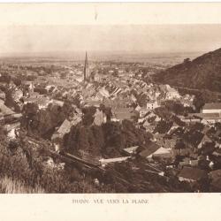 TIRAGE DE CLICHÉ TYPE GRAVURE - COMPAGNIE AÉRIENNE FRANÇAISE - THANN : VUE VERS LA PLAINE