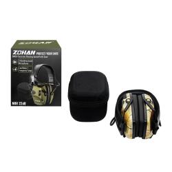Casque Antibruit Tir Protection Auditive Electronique 22dB Réduction Bruit Amplification Sons Camo