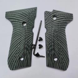 Plaquettes Beretta 92 / M9 / 96 / 98 - Alu Sunburst VERT - SKX INDUSTRIES