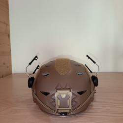 Casque tactique TEAM WENDY exfil LTPAvec adaptateur exfil peltor Quick release
