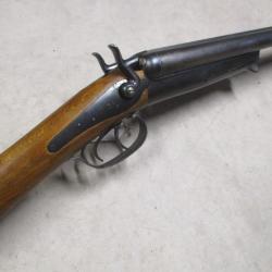 Fusil HUSQVARNA modèle 1877, Cal 16 à chiens, à 1 euro sans prix de réserve!!!