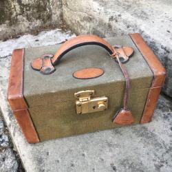 Malette cartouche mareuil Alexandre cuir tissu