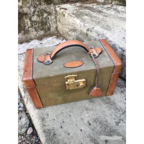 Malette cartouche mareuil Alexandre cuir tissu