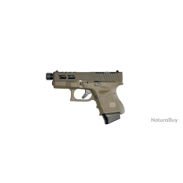 Glock Zaffiri Custom 26 Gen 3 Zps.2 Od Green/Rmr - Canon Filet Noir 9X19