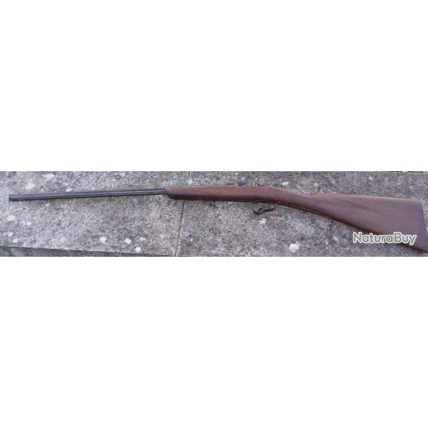 Trs ancienne carabine de jardin 9 mm type Flobert systme Warnant