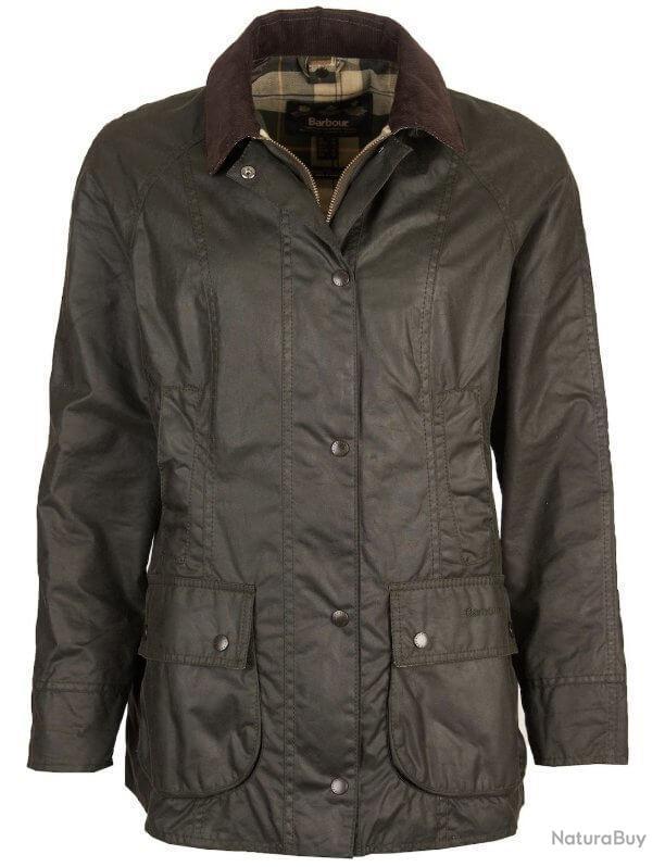 Veste huilée femme Beadnell BARBOUR-L Idées cadeaux (13643666)