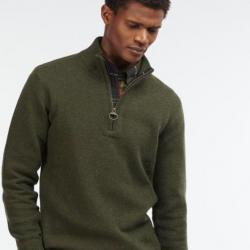 Pull col montant Holden vert BARBOUR-XL