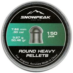 Plombs Snowpeak Round Heavy 7,62mm 50,46 grains