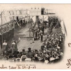 CPA - Marine Militaire - INSPECTION DE L'AMIRAL N°3362