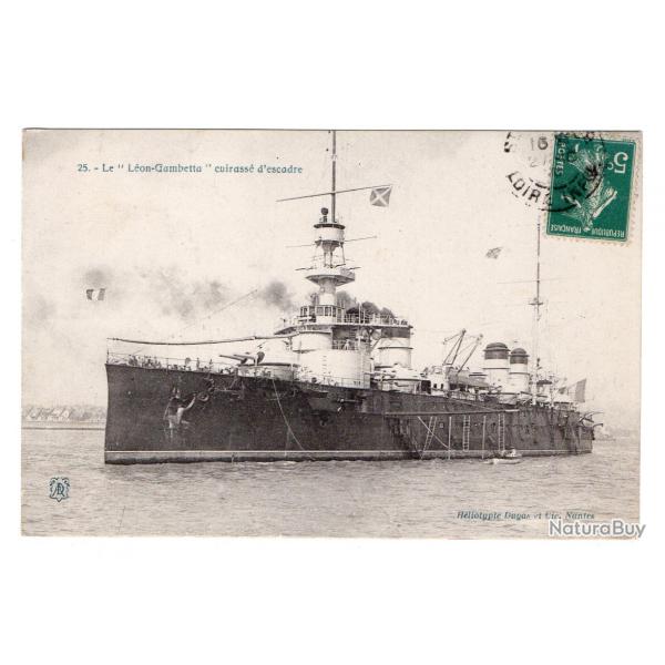 CPA - Marine Militaire - Le " Lon - Gambetta " cuirasse d'escadre  N3361