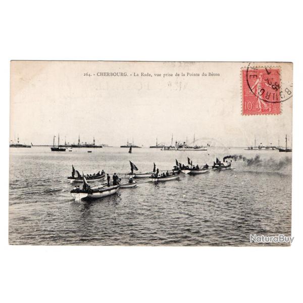 CPA - MARINE Militaire - CHERBOURG - La Rade vue prise de la Pointe du Bton N3354