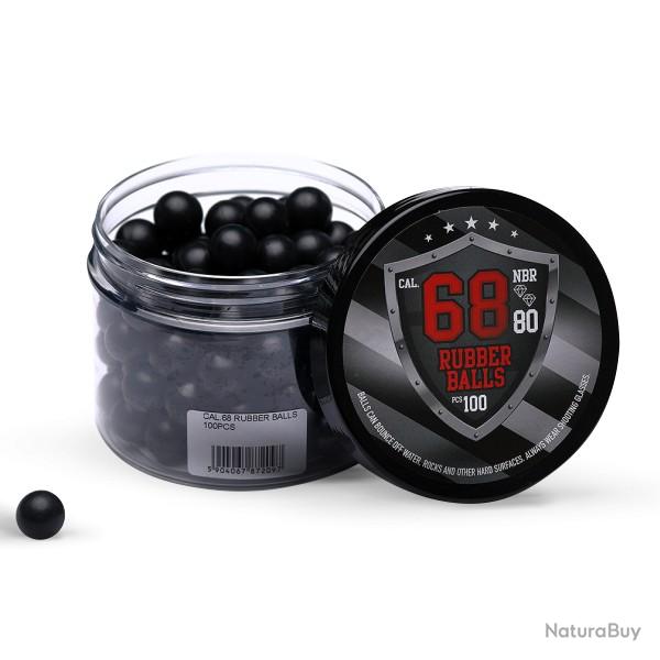 100 Billes caoutchouc (RUBBER) .68 / HDS68 UMAREX