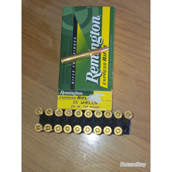 REMINGTON bote NEUVE 20 cartouches 250 grains PSP 35 WHELEN vendu par poudrenoirepro