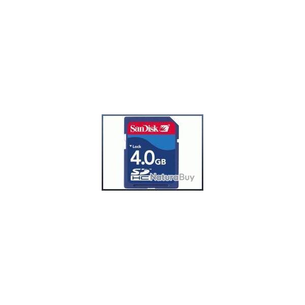 ENCHERE  1 ! SD CARD 4Go High Speed SANDISK