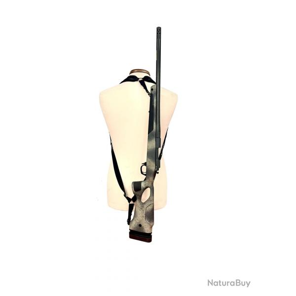 BRETELLE SAC--DOS PISTEURS NOPRNE NOIR ATTACHES GRENADIRES