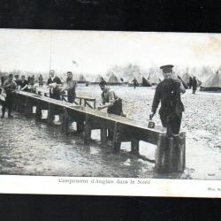 campement d'anglais dans le nord cpa d'après photo rol