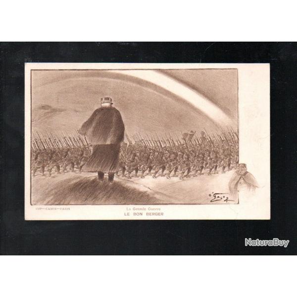 carte postale patriotique le bon berger  (joffre)