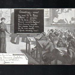 carte postale patriotique souvenez-vous chant patriotique