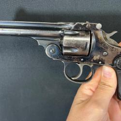 MAGNIFIQUE IVER & JOHNSON SAFETY AUTO 1er modèle calibre 38SW