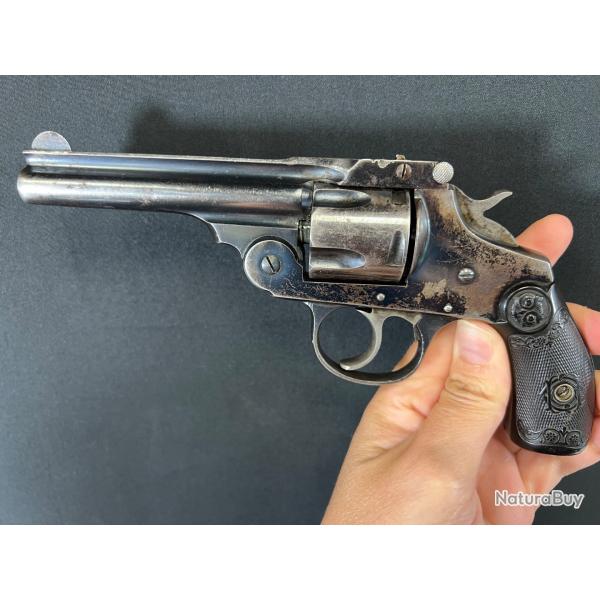 MAGNIFIQUE IVER & JOHNSON SAFETY AUTO 1er modle calibre 38SW
