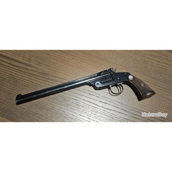 PISTOLET 22LR SMITH & WESSON SINGLE SHOT 1891 SECOND MODEL CANON 10"