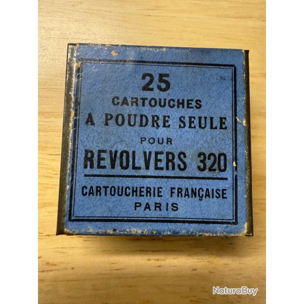 1 boite de 24 cartouches  poudre seule (blanc) CALIBRE 320 cartoucherie Franaise