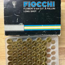 1 boite de 41 cartouches 9 mm FLOBERT FIOCCHI PLOMB DE 7 1/2