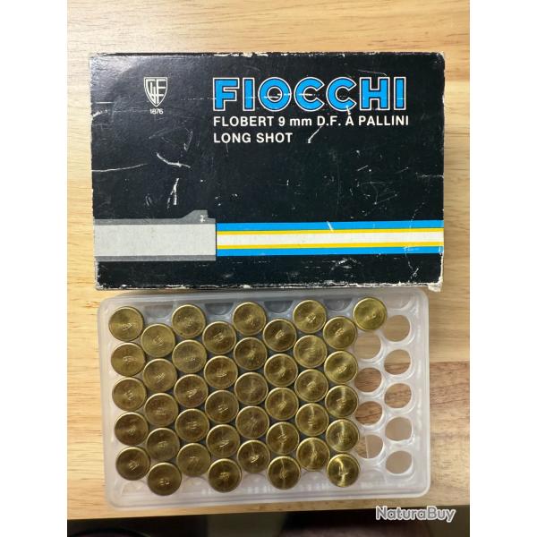 1 boite de 41 cartouches 9 mm FLOBERT FIOCCHI PLOMB DE 7 1/2