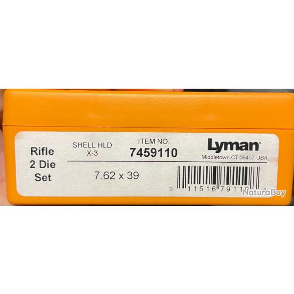 Jeu d'outil 7,62x39 Lyman + shellholder