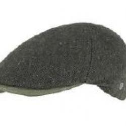 Casquette plate LOVERGREEN chevrons en laine kaki