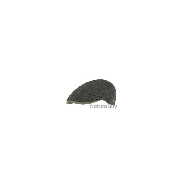Casquette plate LOVERGREEN chevrons en laine kaki