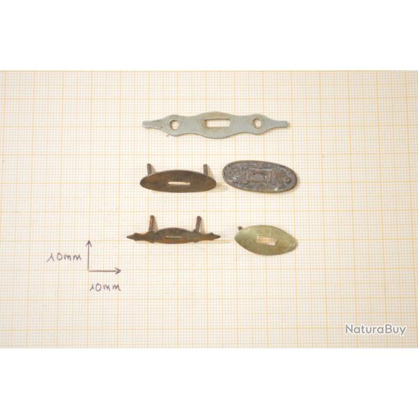 Lot inserts de crosse pour arme ancienne, 19e Sicle. Poudre noire. Restauration